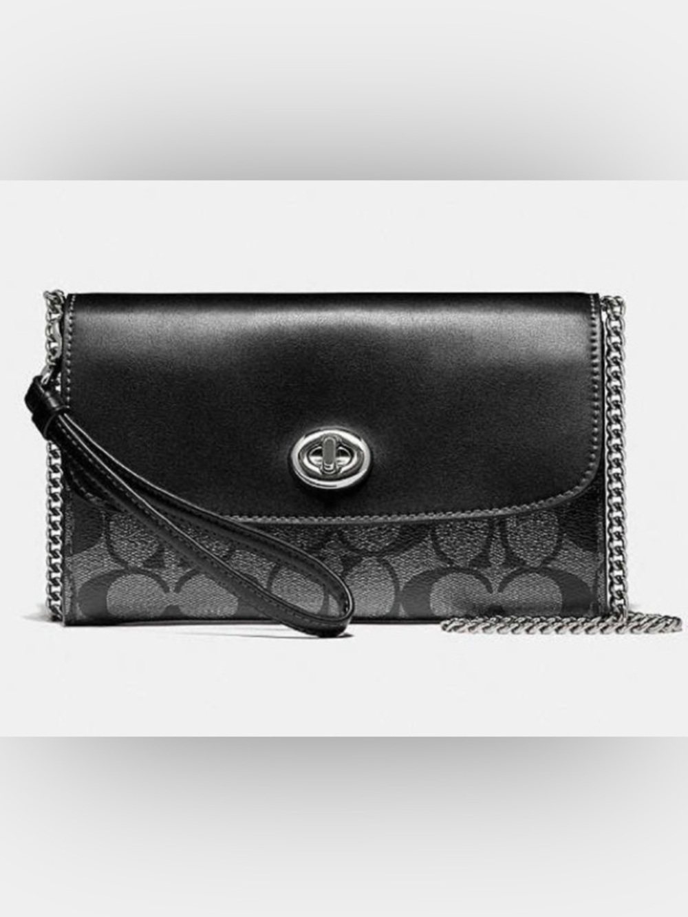 Coach Chain Crossbody in Signature Canvas